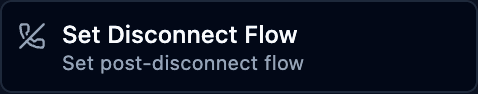 The set disconnect flow block