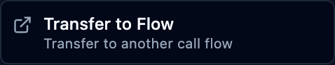 The transfer to flow block in the palette