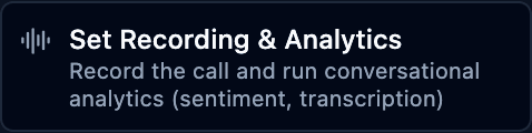 The set recording block in the palette